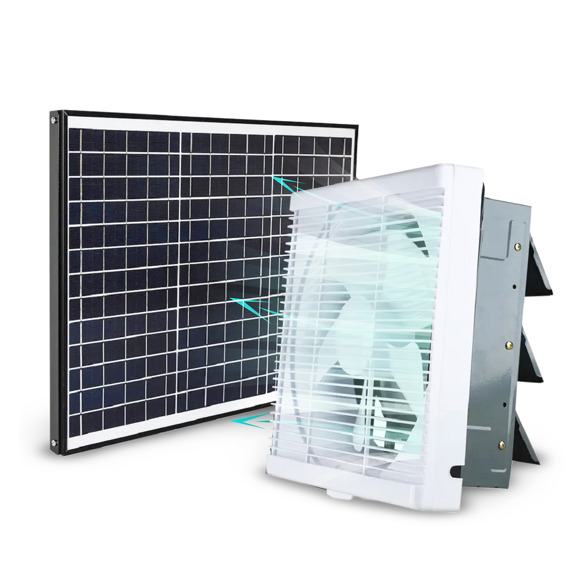 Solar Powered Roof Ventilator with 40W Panel: Ideal for Chicken