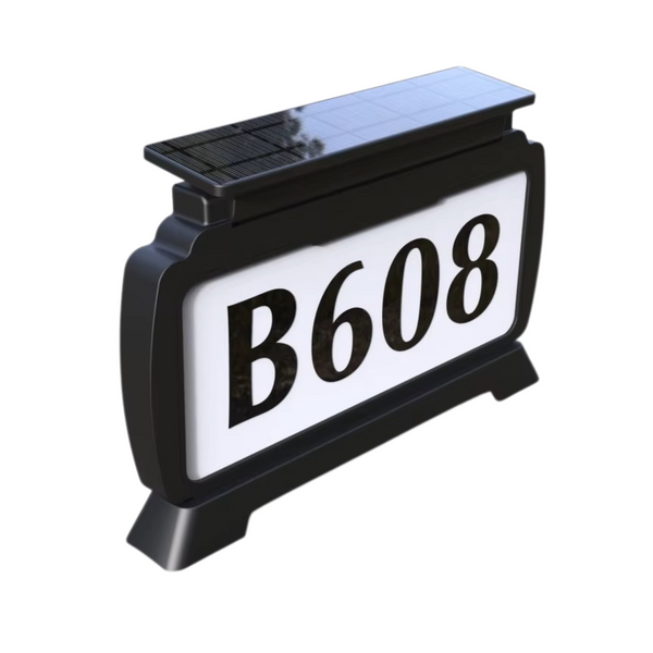 Address Sign House Number Solar Powered BICSSL-11