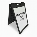 A Frame Sign Deluxe 24"x36" Plastic BICGS-2401-W White