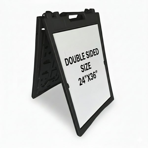 A Frame Sign Deluxe 24"x36" Plastic BICGS-2401-W White