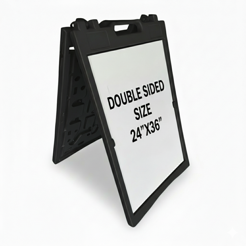 A Frame Sign Deluxe 24"x36" Plastic BICGS-2401-W White