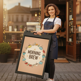 A Frame Sign Deluxe 24"x36" Plastic BICGS-2401-W White