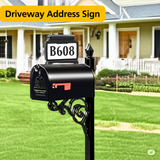 Address Sign House Number Solar Powered BICSSL-11