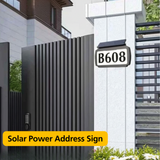 Address Sign House Number Solar Powered BICSSL-11