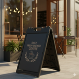 A Frame Sign Deluxe 24"x36" Plastic BICGS-2401-W White