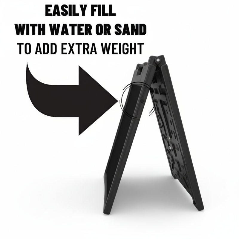 A Frame Sign Deluxe 24"x36" Plastic BICGS-2401-W White