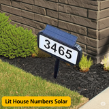 Address Sign House Number Solar Powered BICSSL-11