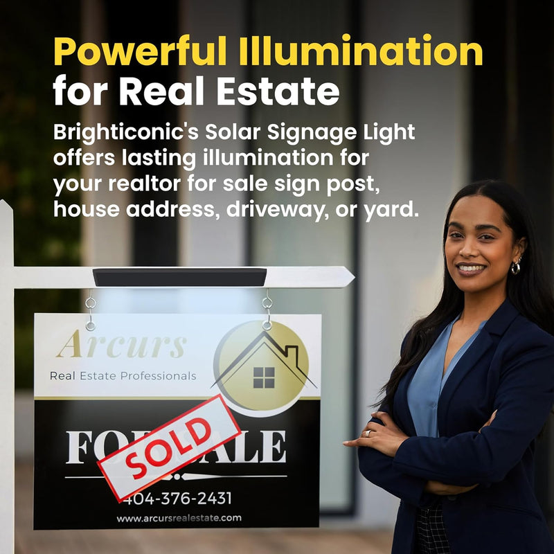 Solar Sign Lights for Advertising and Real Estate BICSSL-01