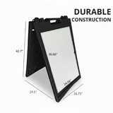 A Frame Sign Deluxe 24"x36" Plastic BICGS-2401-W White