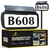 Address Sign House Number Solar Powered BICSSL-11