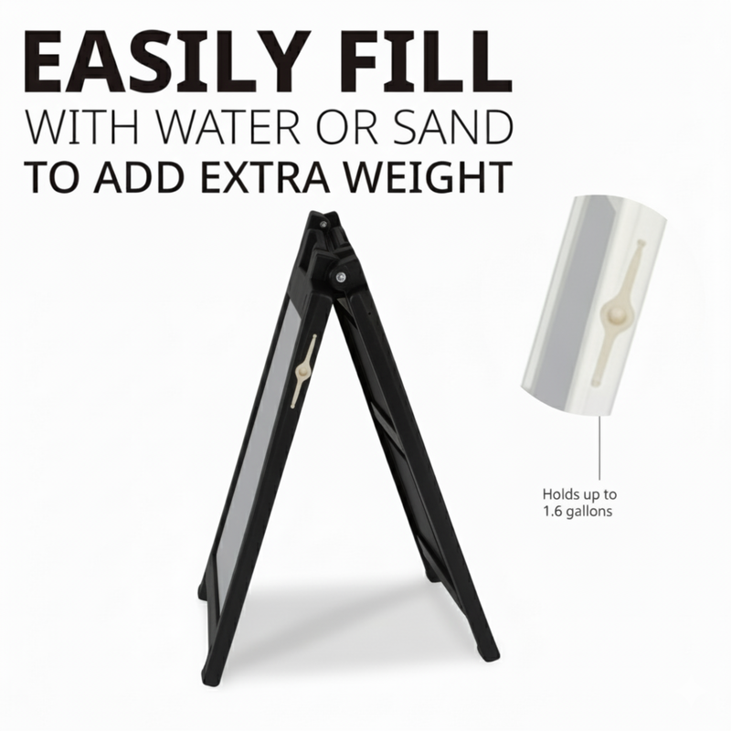 A Frame Sign Deluxe 24"x36" Plastic BICGS-2401-W White