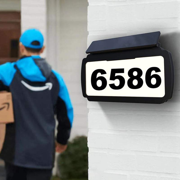 Address Sign House Number Solar Powered BICSSL-11