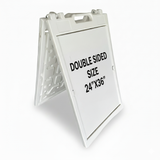 A Frame Sign Deluxe 24"x36" Plastic BICGS-2401-W White