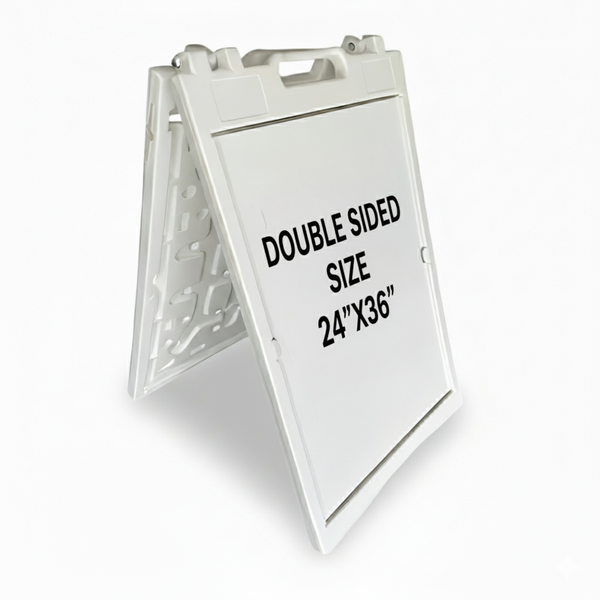 A Frame Sign Deluxe 24"x36" Plastic BICGS-2401-W White