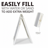 A Frame Sign Deluxe 24"x36" Plastic BICGS-2401-W White