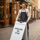 A Frame Sign Deluxe 24"x36" Plastic BICGS-2401-W White