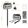 Address Sign House Number Solar Powered BICSSL-11