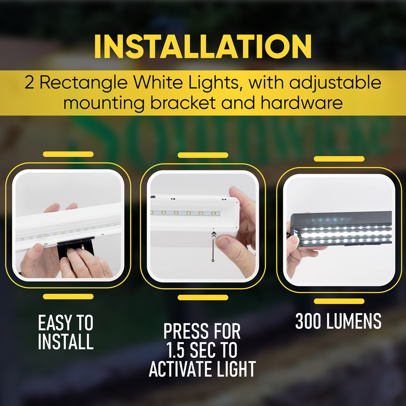 Brighticonic Solar Sign Lights: Illuminate Advertising and Real Estate, BICSSL-01 - Brighticonic