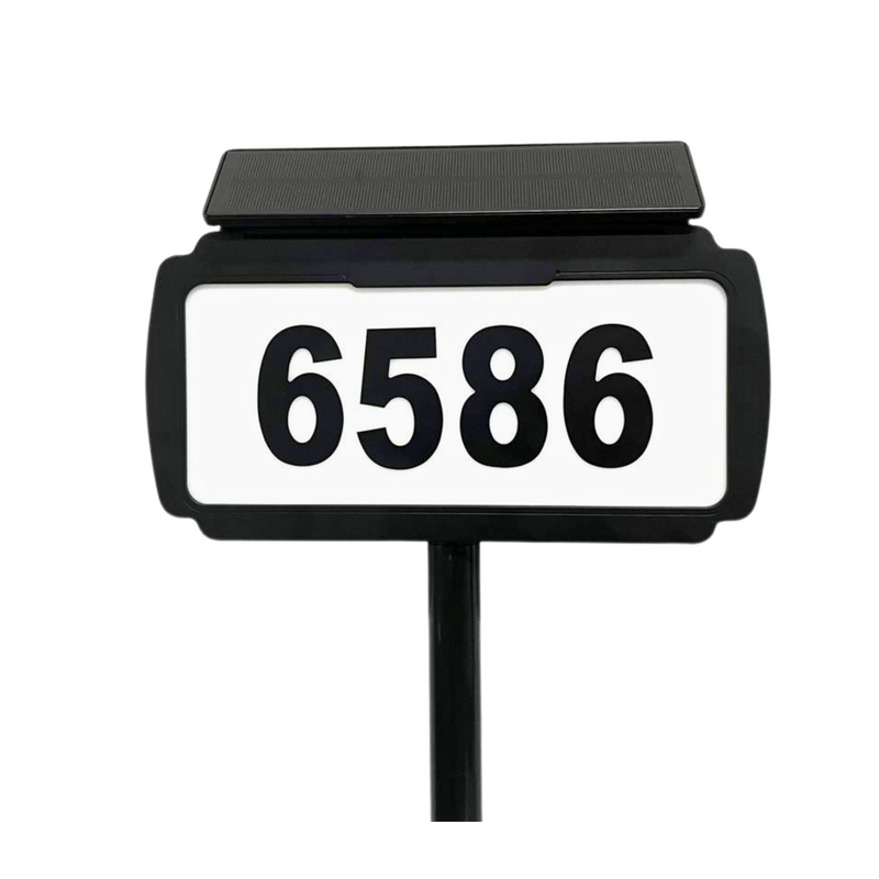 Address Sign House Number Solar Powered BICSSL-11