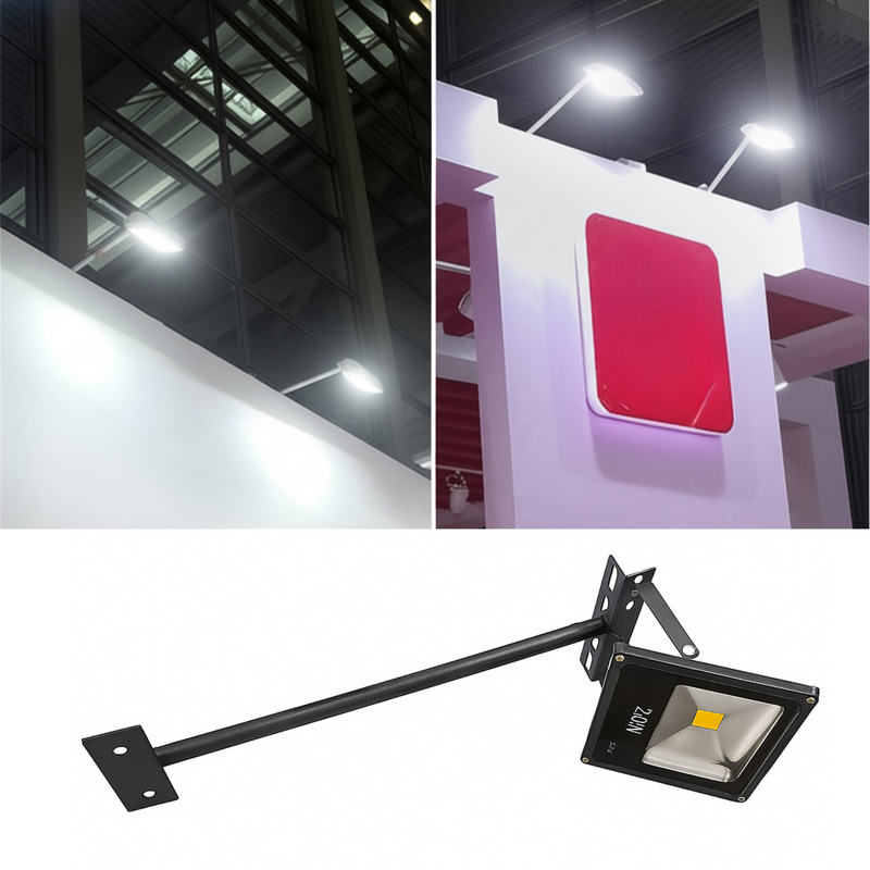 Floodlight Extension Arm Floodlight Metal Bracket Shop LED Sign Light Mount Arm