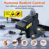 Automatic Rat & Mouse Trap with PIR Sensor – Fast Kill, Auto‑Reset, Rechargeable, Waterproof Indoor/Outdoor Rodent Control