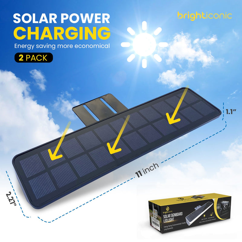 Solar Sign Lights: Advertising and Real Estate BICSSL-01 Brighticonic