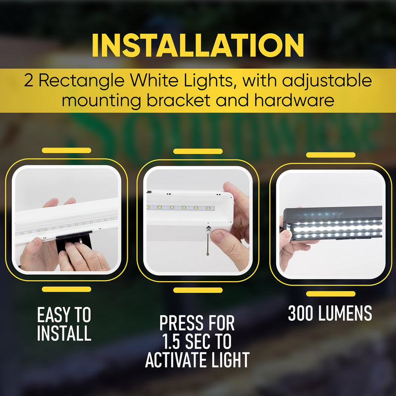 Solar Sign Lights: Advertising and Real Estate BICSSL-01 Brighticonic