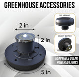 Motion Sensor Solar Light for Porta Potties, Dog House, Sheds ‎BICSHL-06 Brighticonic