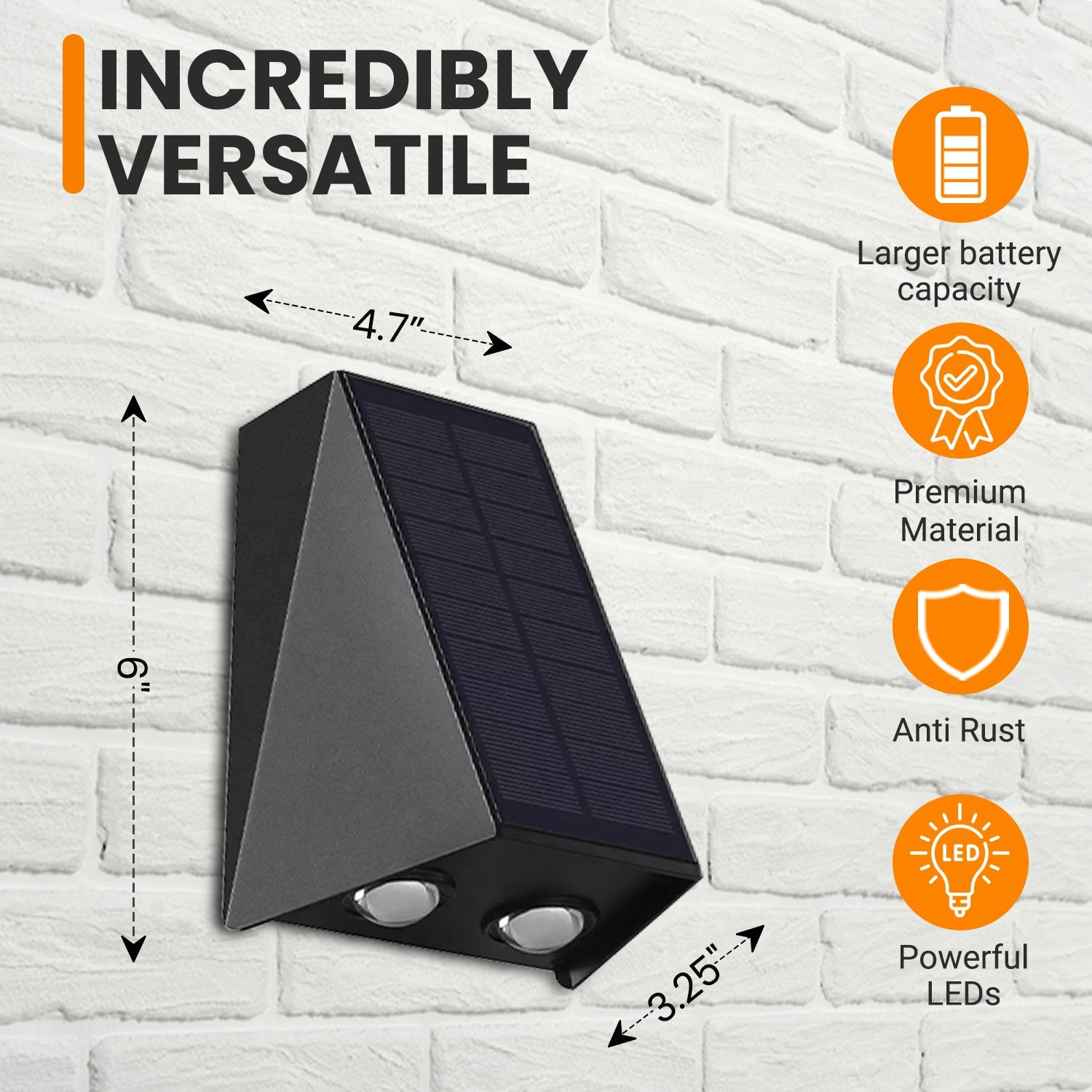 Up and Down Solar Tower Style Light BICTB-258 | Brighticonic