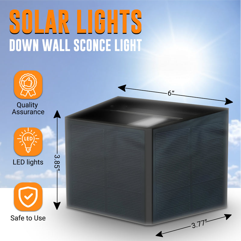 Up and Down Solar 3 Side Armored Style Light BICTB-257 - Brighticonic